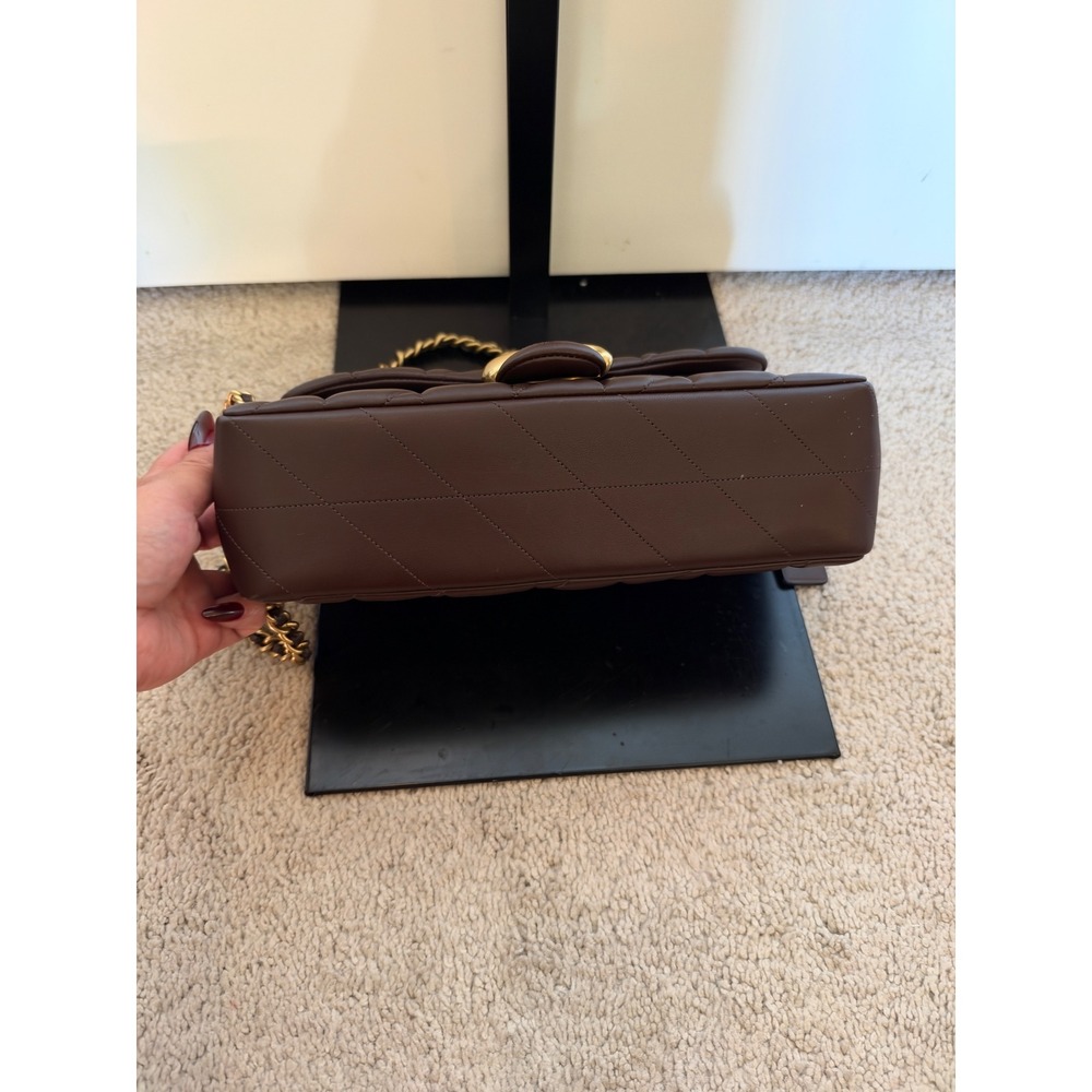 Coach Tabby Shoulder Bag 26 Quilted Brass/Maple Nappa Leather CP150 - Picture 3 of 10